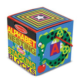 Melissa & Doug English Alphabet Nesting and Stacking Blocks