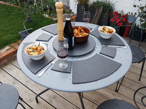 Lazy Susan Cheese Board/Placemat/Coaster Set