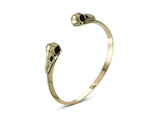 RAVEN SKULL CUFF - BRONZE