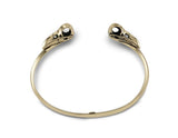 RAVEN SKULL CUFF - BRONZE