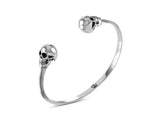 SKULL CUFF - SILVER