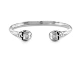 SKULL CUFF - SILVER