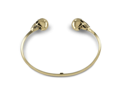 SKULL CUFF - BRONZE