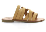 Yellow Buci Strap Sandal Camel