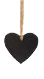10 piece heart shaped natural slate wedding favours.