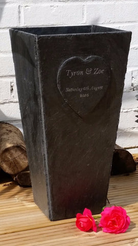 Personalised slate planter